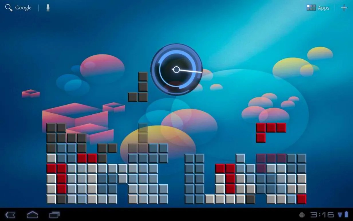 Android Tetris Live Wallpaper wallpaper game over