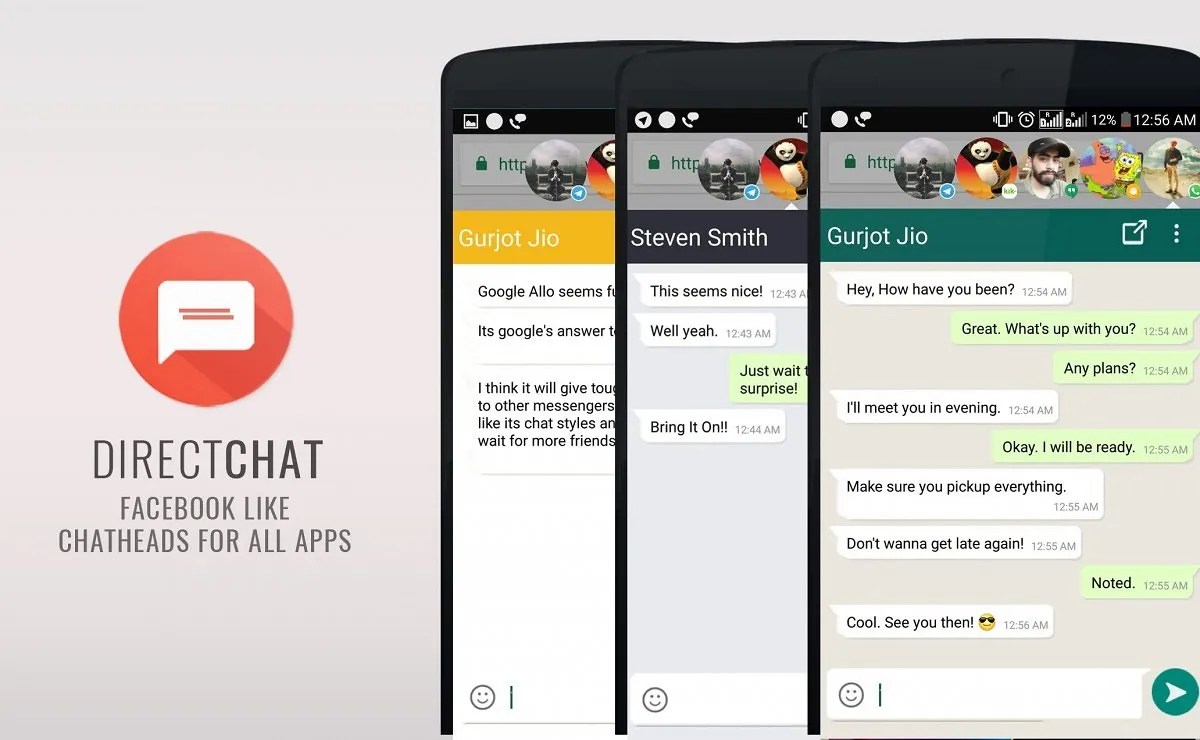 DirectChat Brings Facebooklike ChatHeads to Other