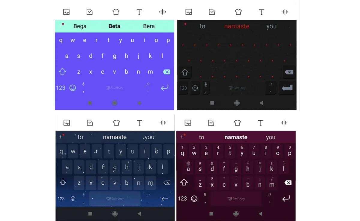 SwiftKey Beta now colors the navigation bar to match the keyboard