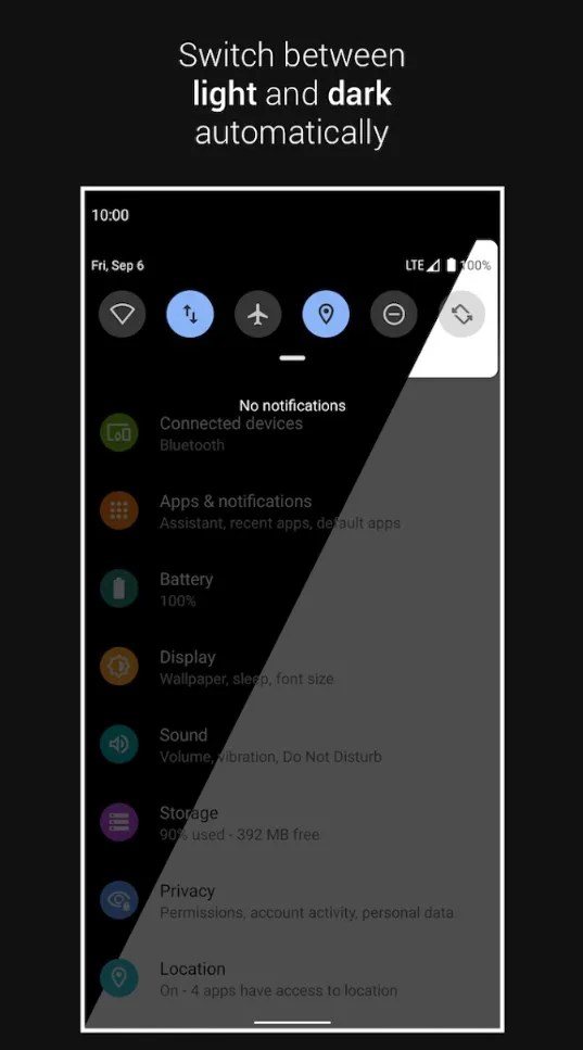 Android 10 Dark Mode How to set a schedule for it