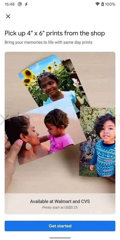 Google Photos tests Walmart/CVS Photo Prints and large Canvas prints