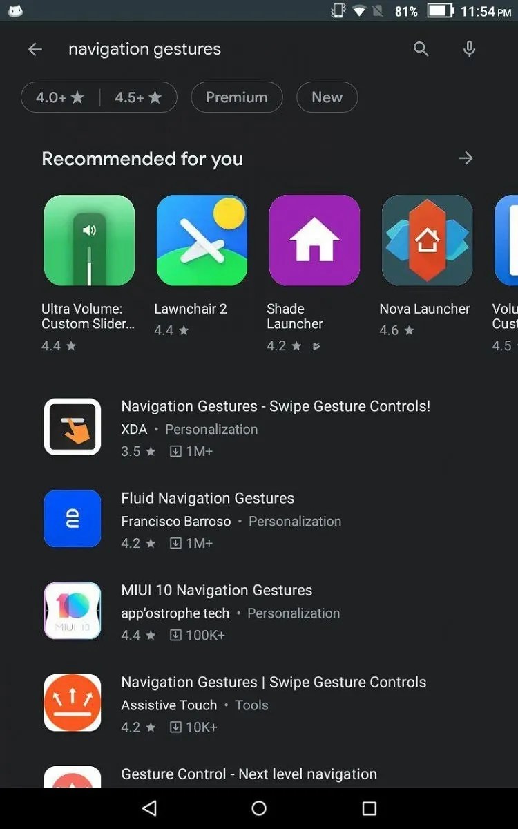 Google Play Store tests search filters for ratings