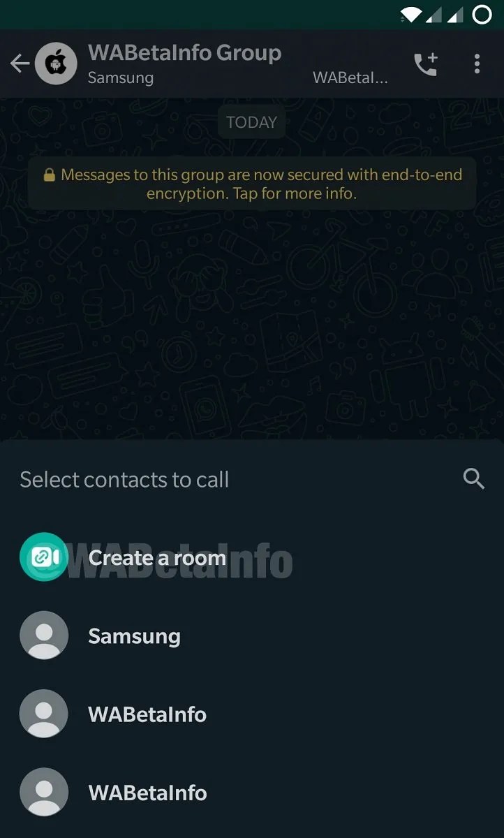 WhatsApp adds a shortcut to Facebook Messenger Rooms for video calls XDA