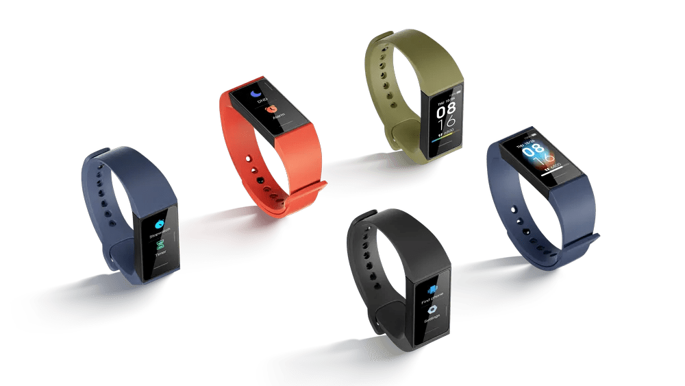 Redmi Smart Band with 1.08" color display and builtin charging port