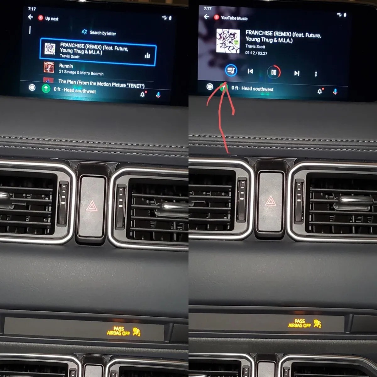 YouTube Music in Android Auto adds a playlist button and lets free