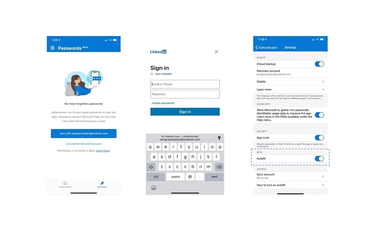 Microsoft's Authenticator app now features a password manager