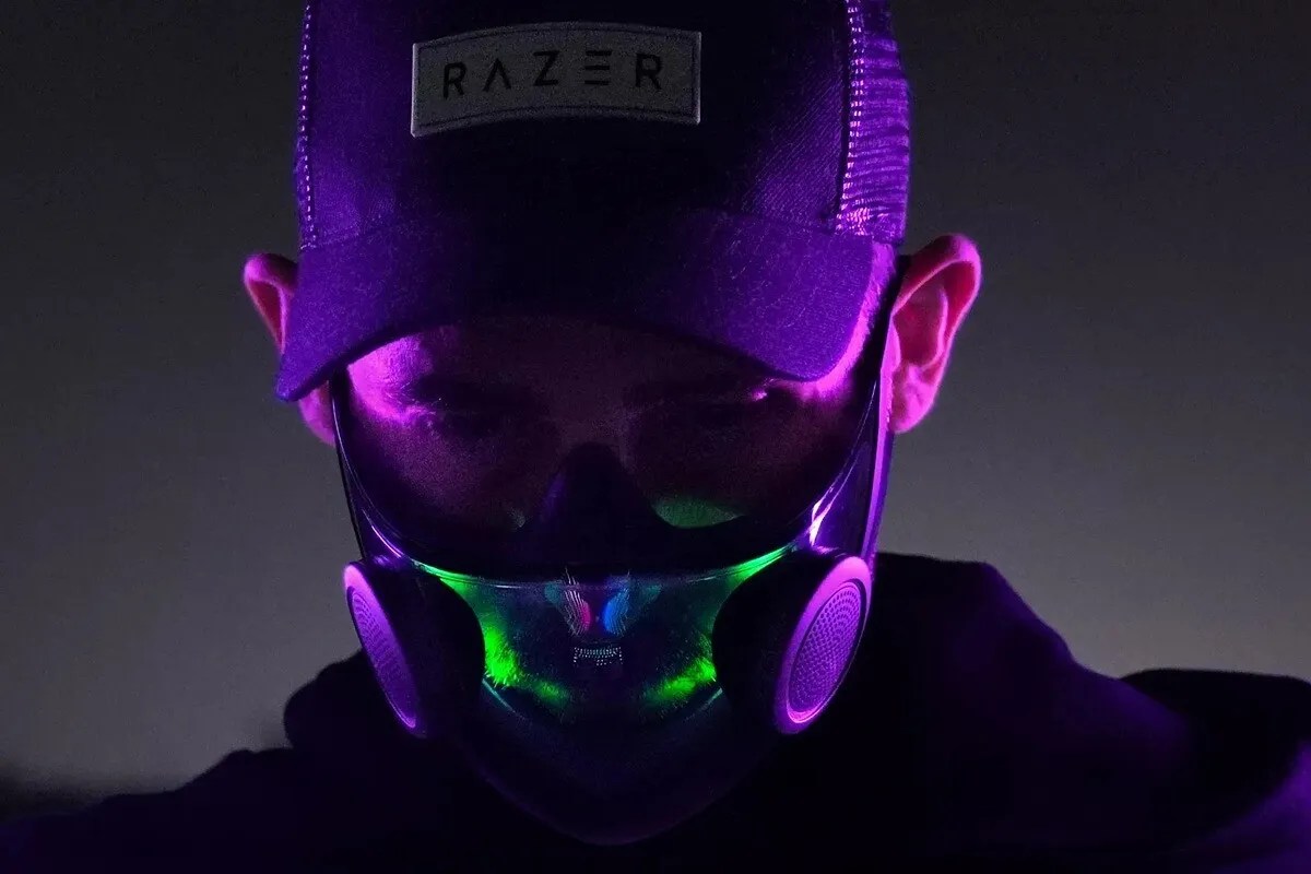Razer made a mask with RGB lighting and a crazy gaming chair