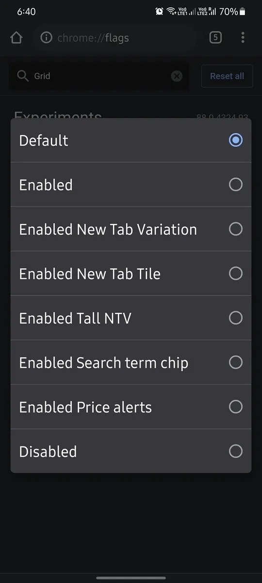 How to turn off Google Chrome for Android’s grid view for tabs xda forum