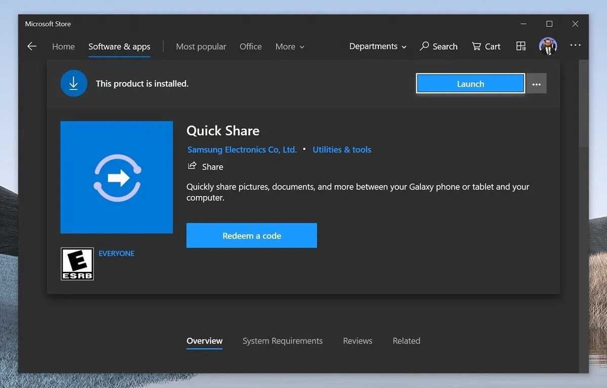 Samsung reportedly bringing Quick Share and other apps to Windows 10
