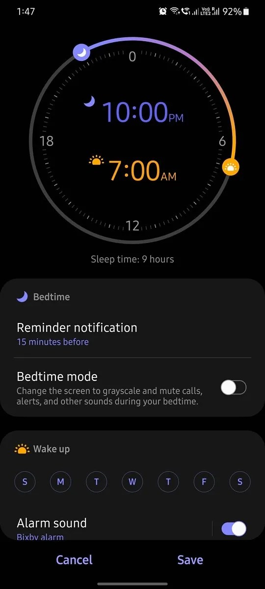 Samsung Clock integrates Digital Wellbeing’s Bedtime Mode to help you