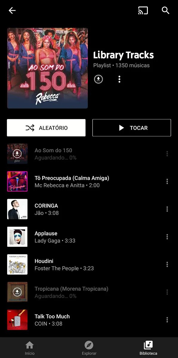 YouTube Music starts testing new Library Tracks playlist xda forum