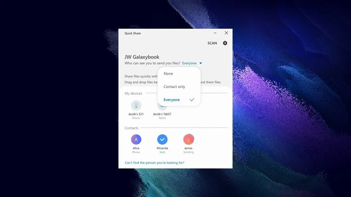 Samsung's Quick Share app now available for Windows 10