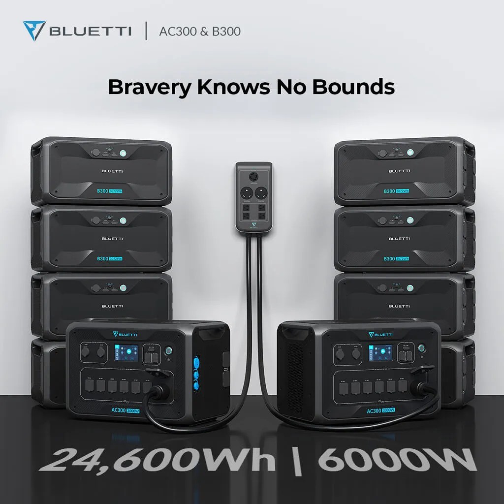BLUETTI Announces AC300 & AC200 MAX, Up To 24.6kWh, 6000W Power