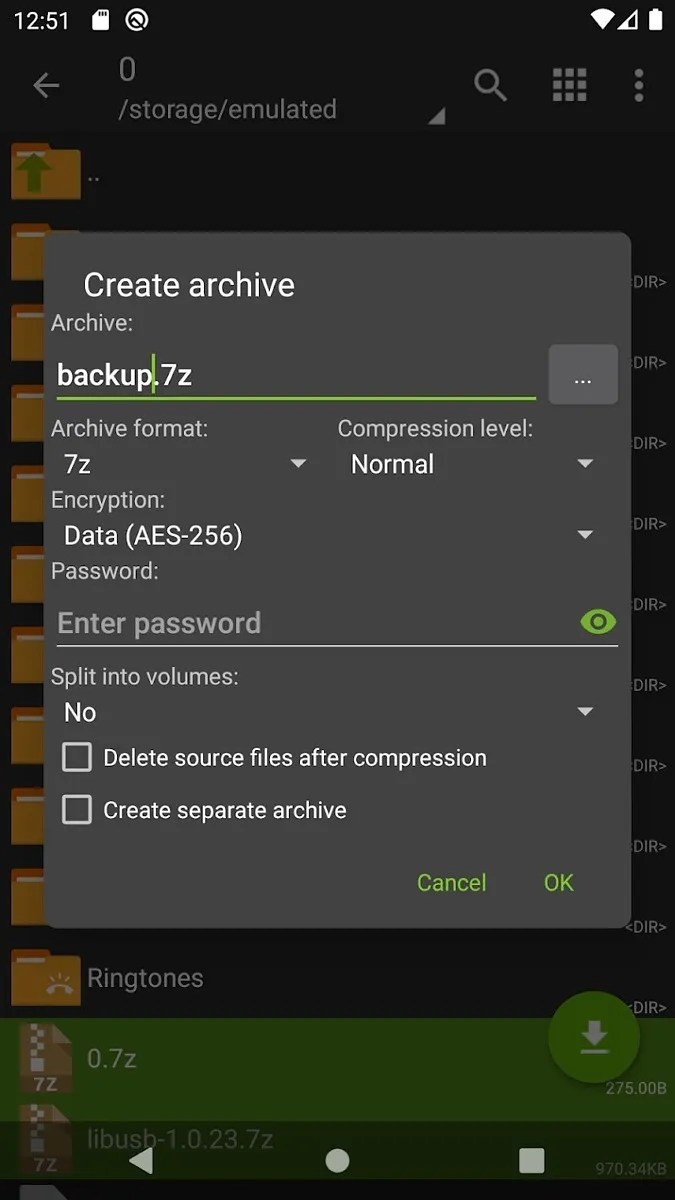 How to unzip or extract compressed files on Android