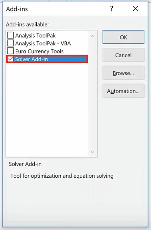 Excel Solver Simply Explained