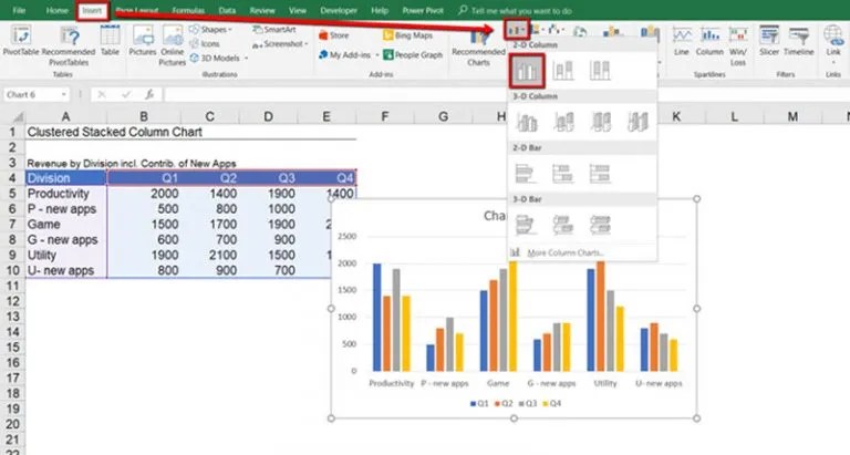 How To Insert A Clustered Column Chart In Excel - vrogue.co