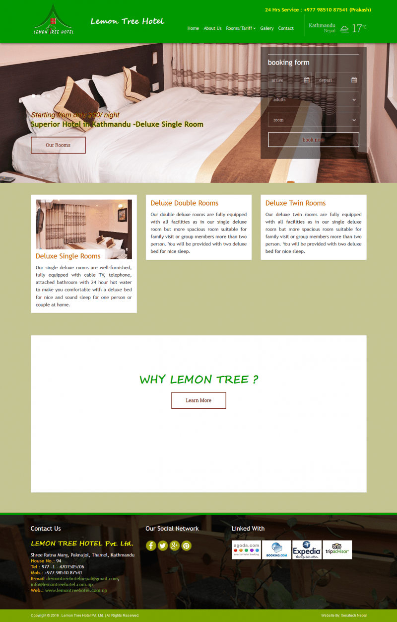 Lemon Tree Hotel Pvt. Ltd. Xenatech Nepal
