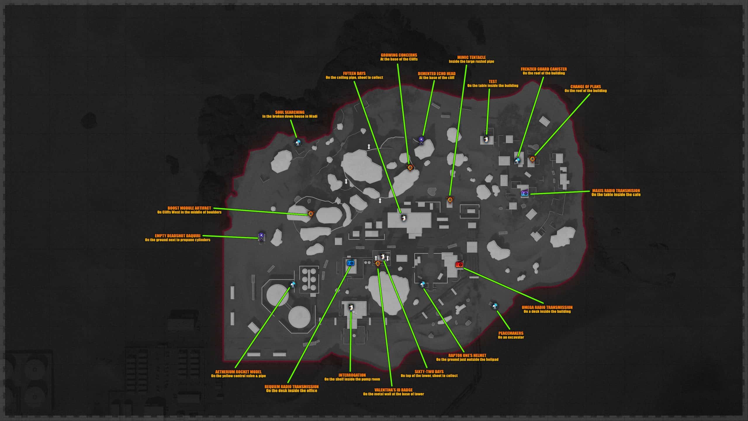 All Intel Locations On Outbreak (All Regions) Black Ops Cold War