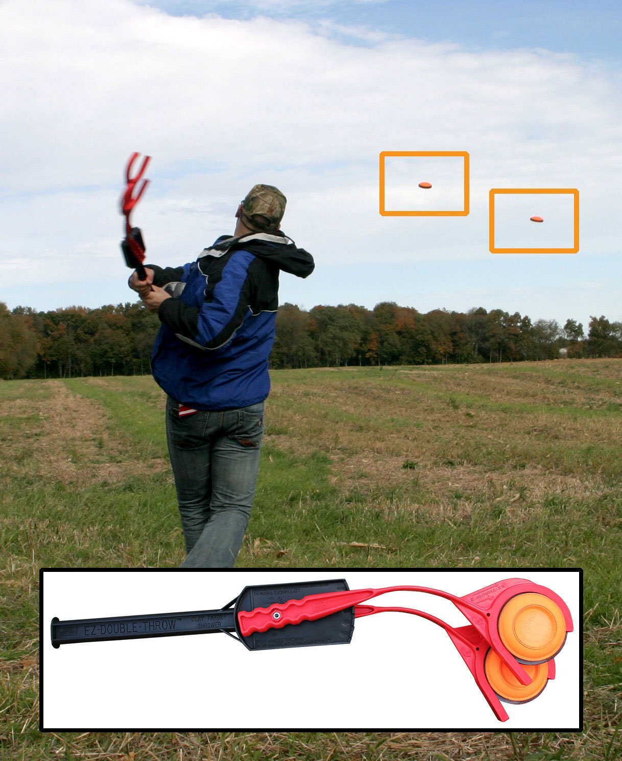 Mtm EzDouble Clay Target Handheld Thrower EZDT40 Club Member Up To