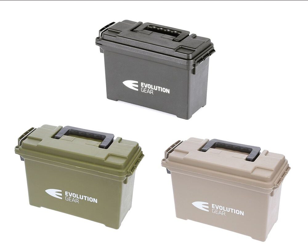 Small Ammunition Box Waterproof Ammo Case / Dry Box Evolution Gear