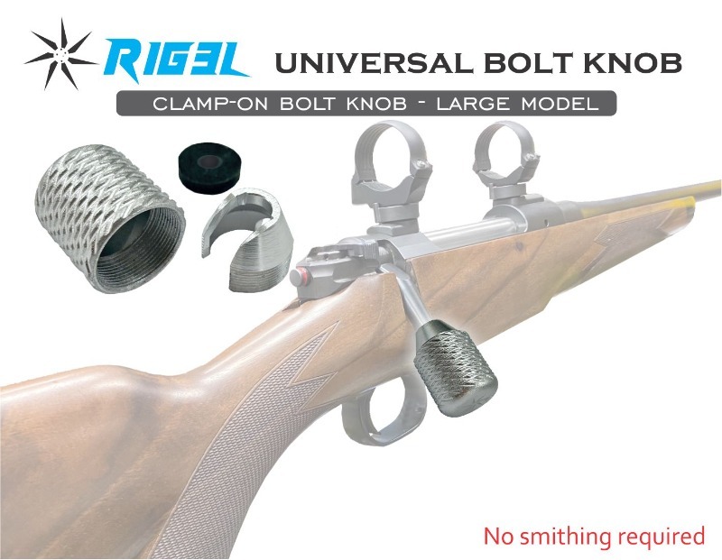 Eagleye Rig3l Universal Clamp On Bolt Knob Large Silver Rbk Ls