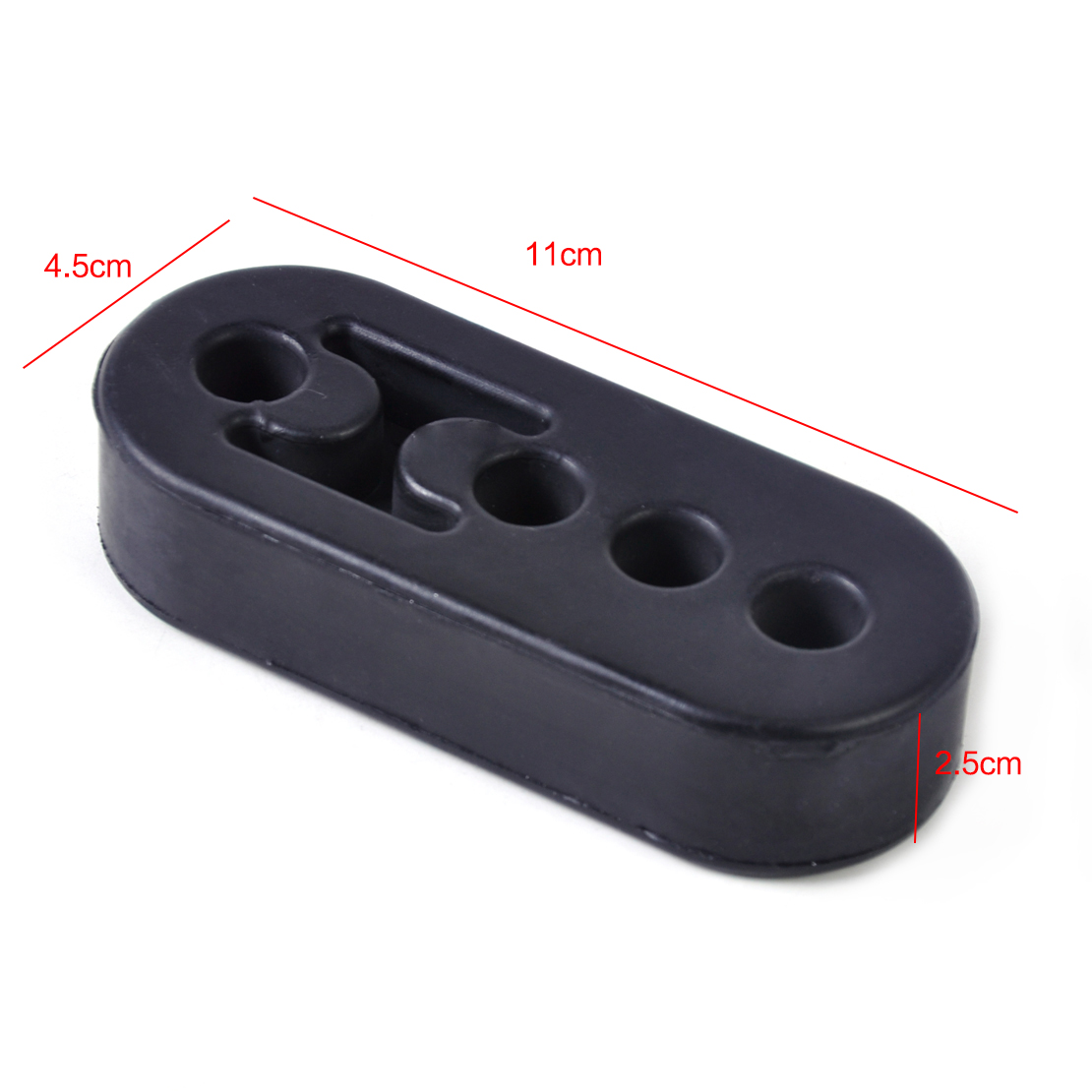 12mm Holes Universal Heavy Duty Rubber Exhaust Pipe Mount Brackets