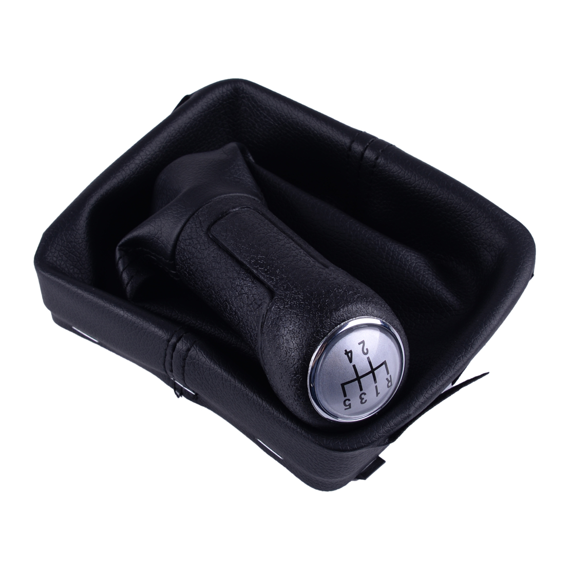 5 Speed PU Leather Car Gear Shift Knob Shifter Fit For VW Polo 20022010 eBay