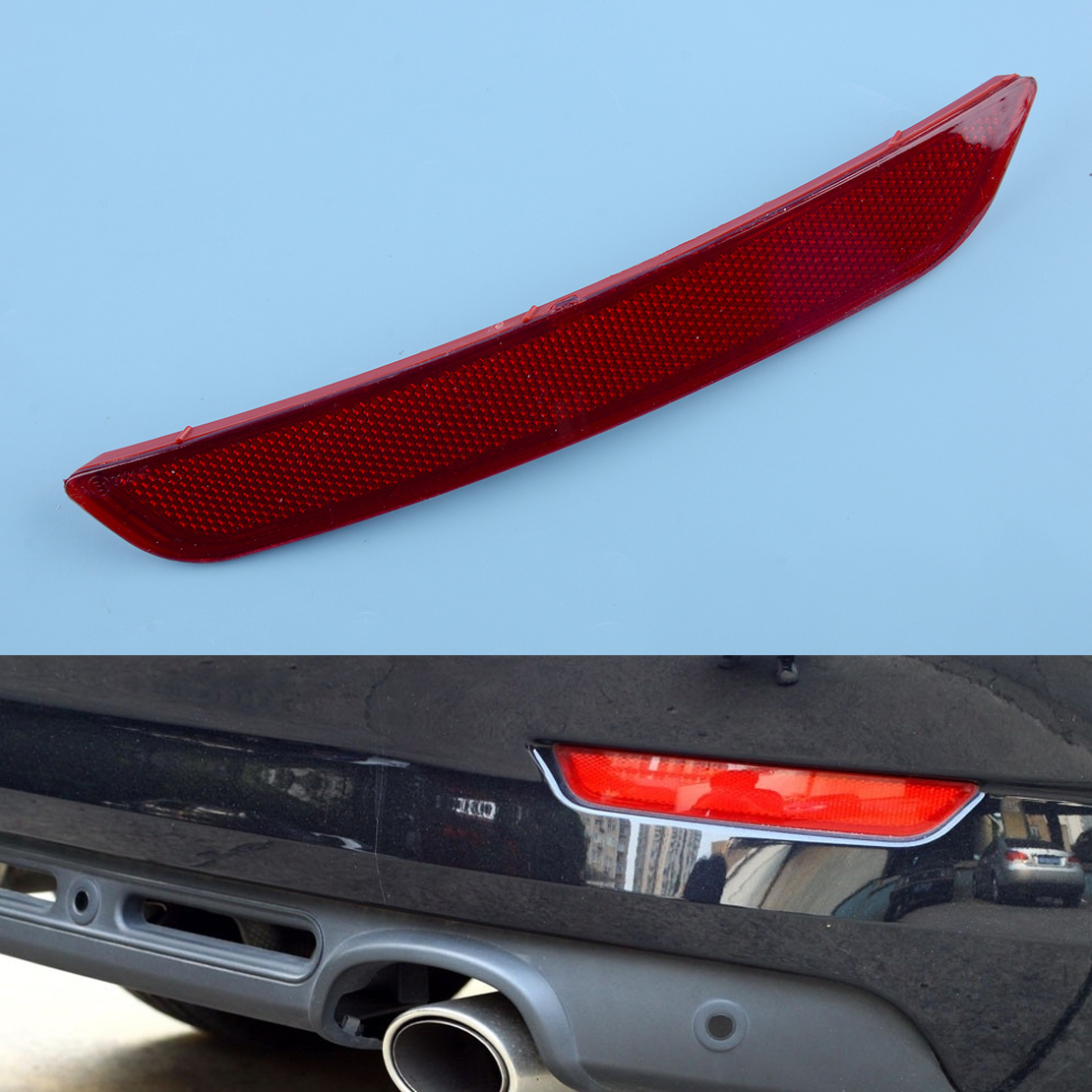 Car Right Side Red Lens Rear Bumper Reflector Fit For Ford Mondeo MK4