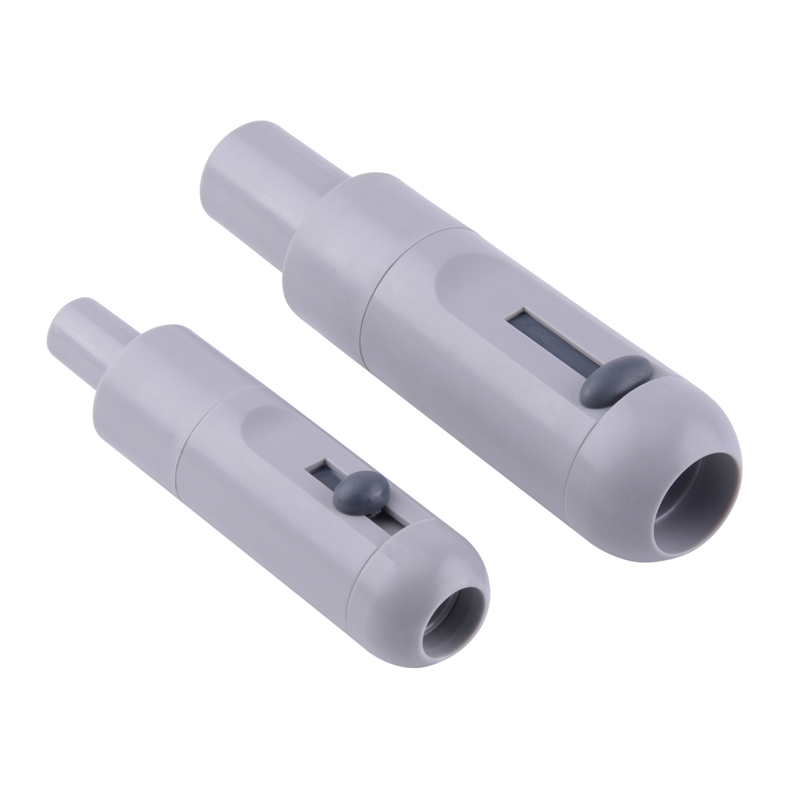 2Pcs HVE Grey Dental Suction Tube Convertor Saliva Ejector Adjustable