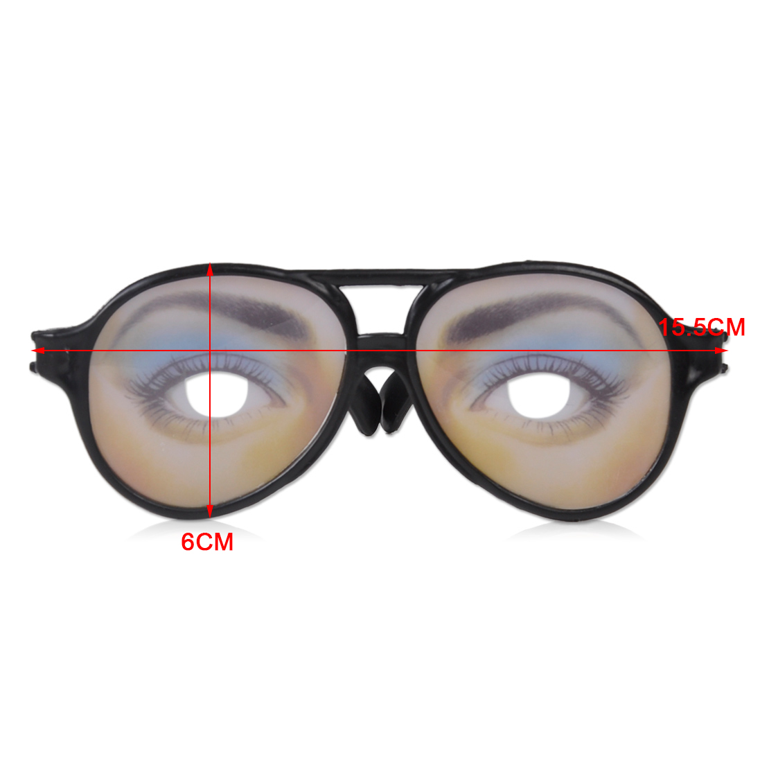 Unisex Funny Glasses Fake Novelty Gag Prank Eye Ball Joke Toy Halloween