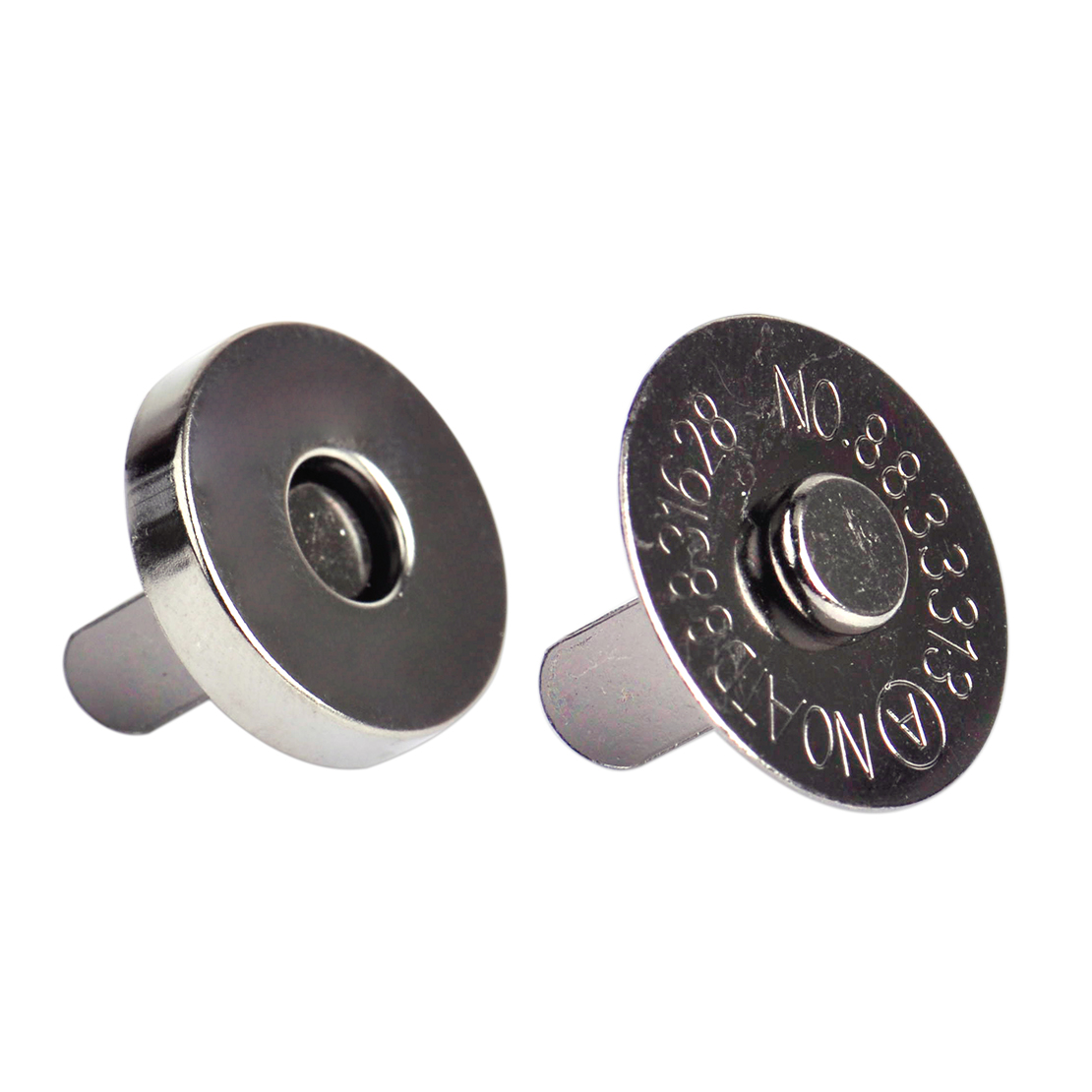 18mm Round Clasp Fastener Snap Button Press Studs Purse Bag