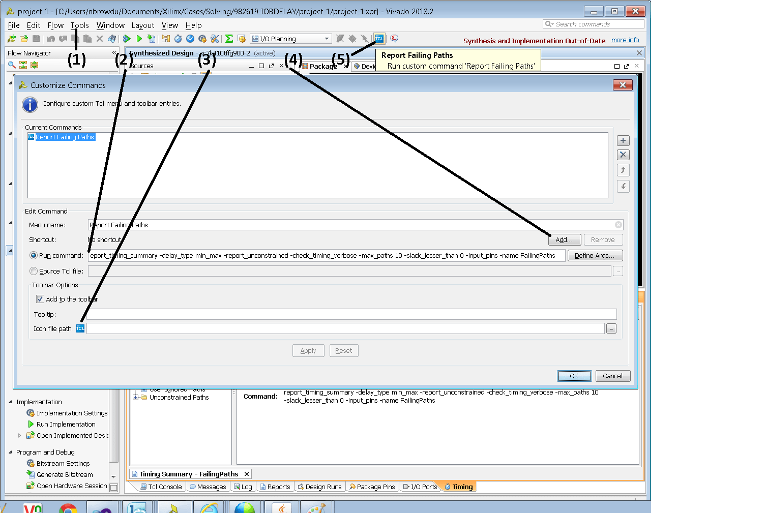 AR 57910 Vivado How do I create a custom Tcl command and