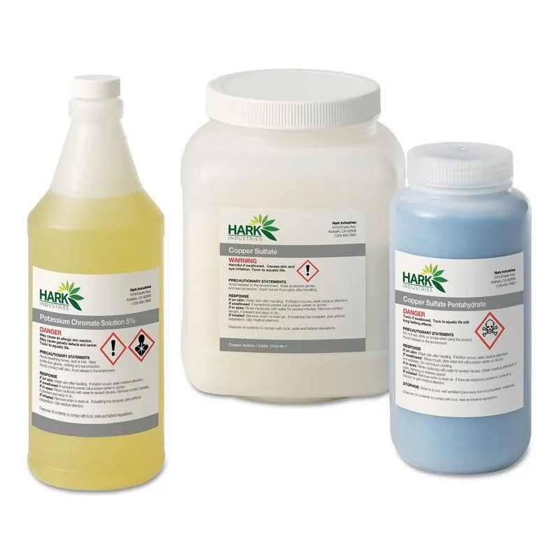 Chemical Label Label Printing And Blank Label Manufacturer Weifang
