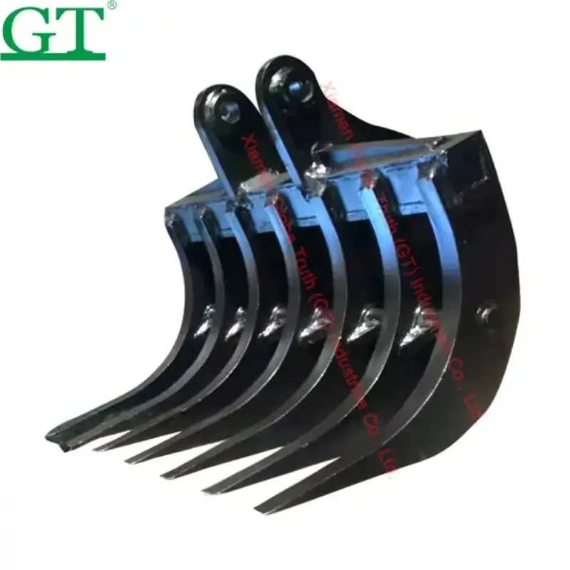 Excavator Rake Bucket/ Bucket Excavator Rake Attachment for Sale