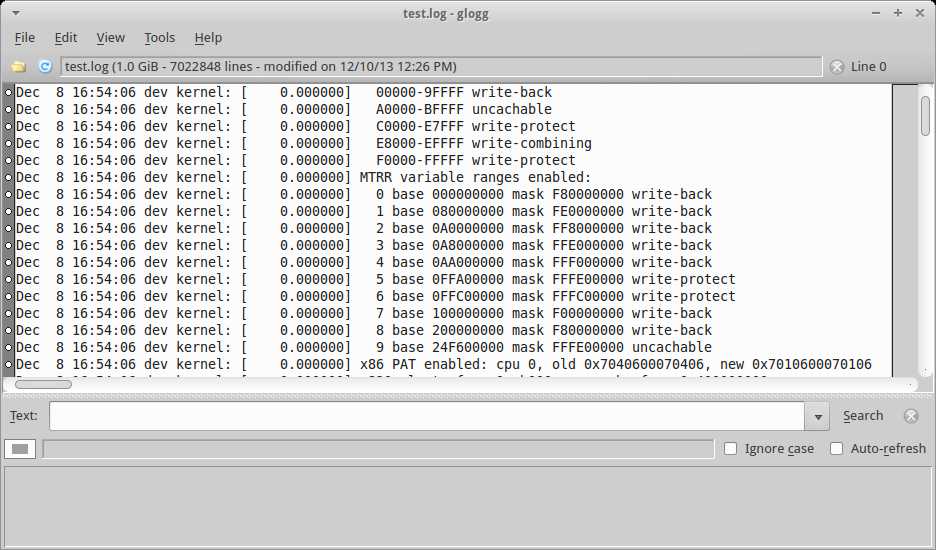 How to open a large text file on Linux