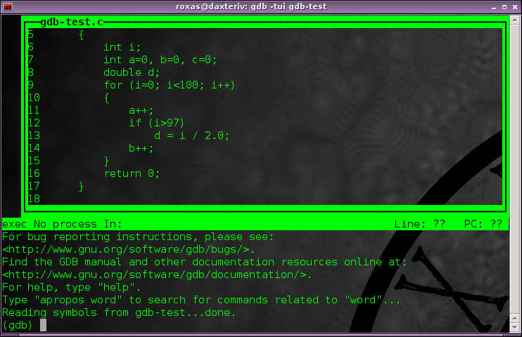 How to debug a C/C++ program with GDB command-line debugger