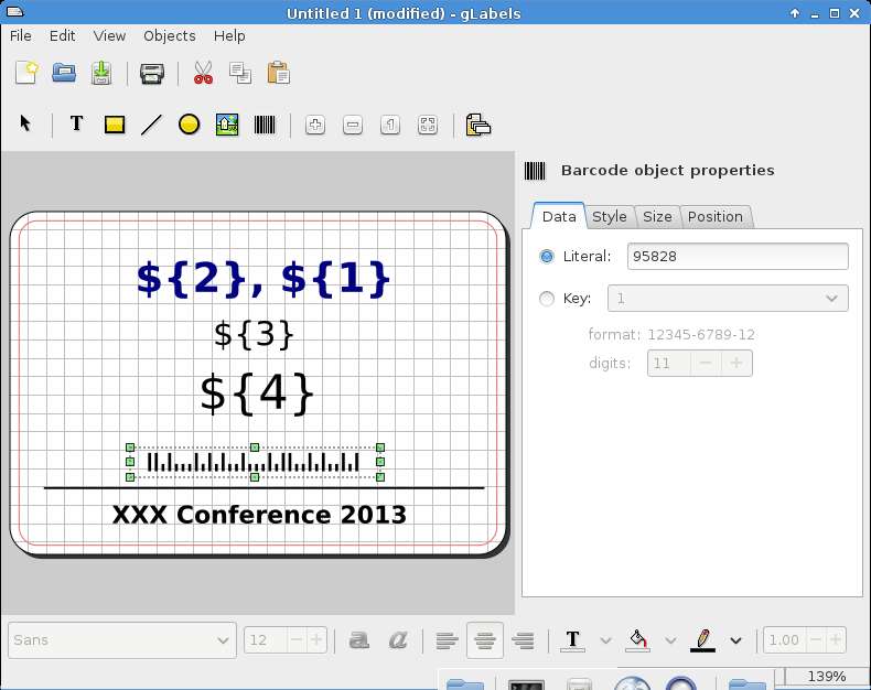 How to create custom business cards or labels in Linux
