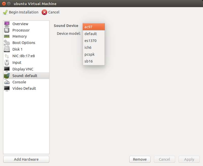 How to fix "hdaduplex not supported in this QEMU binary"