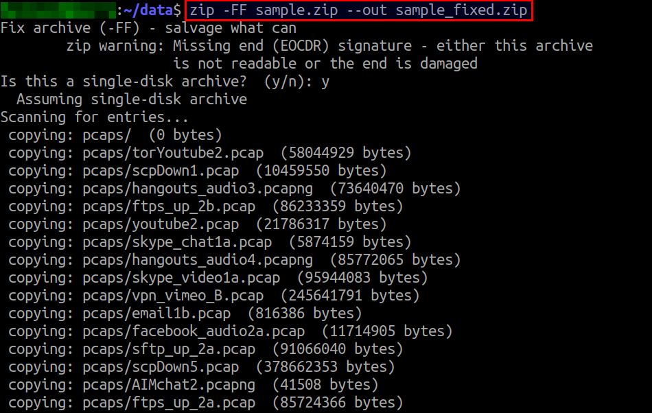 How to fix unzip error "Endofcentraldirectory signature not found"
