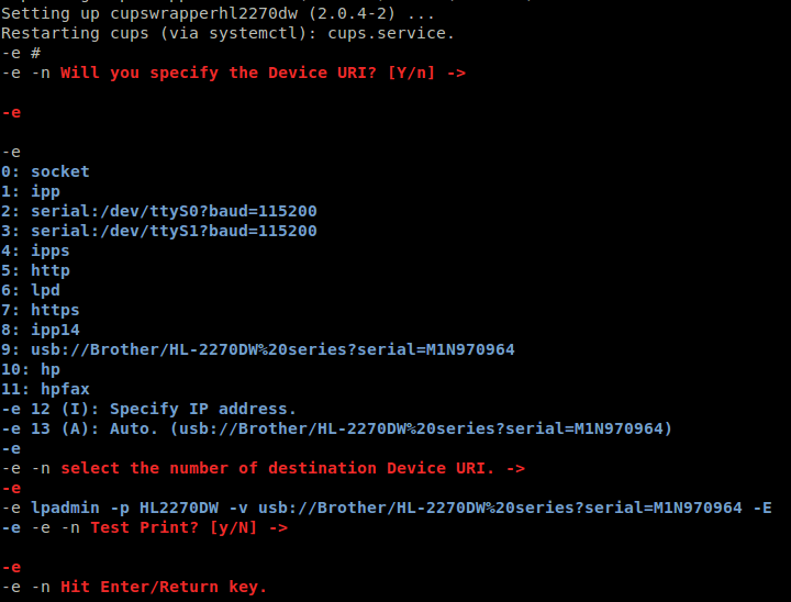 How to install a Brother printer on Linux
