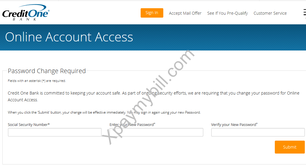 Login Payment Credit One Bank Online Banking Login