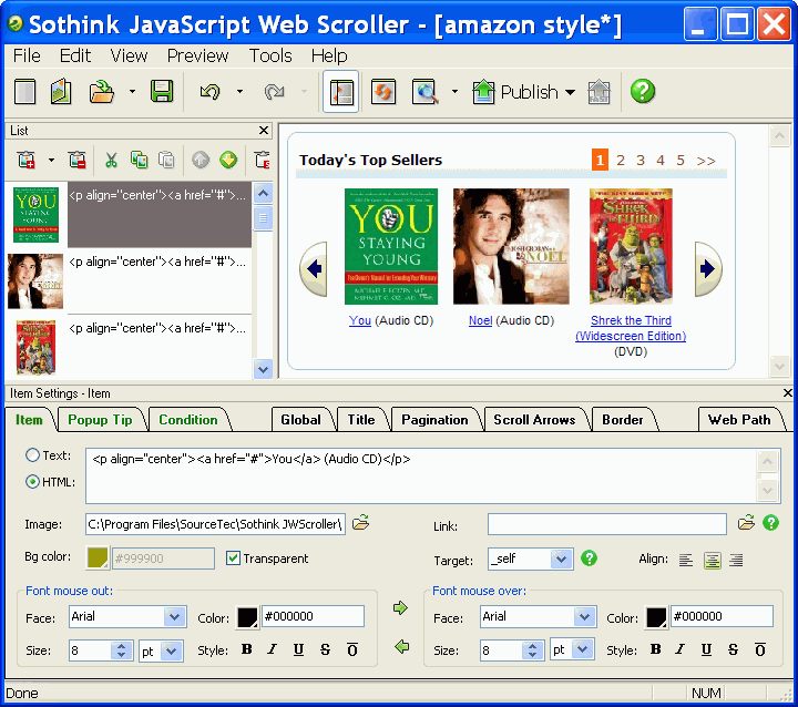 horizontal image scroller softwares Free download FreeWares