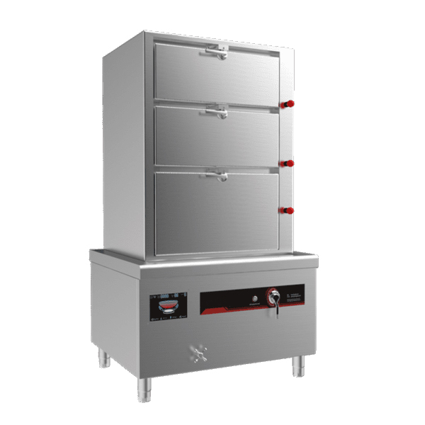 3 Doors Commercial Induction Seafood Steamer