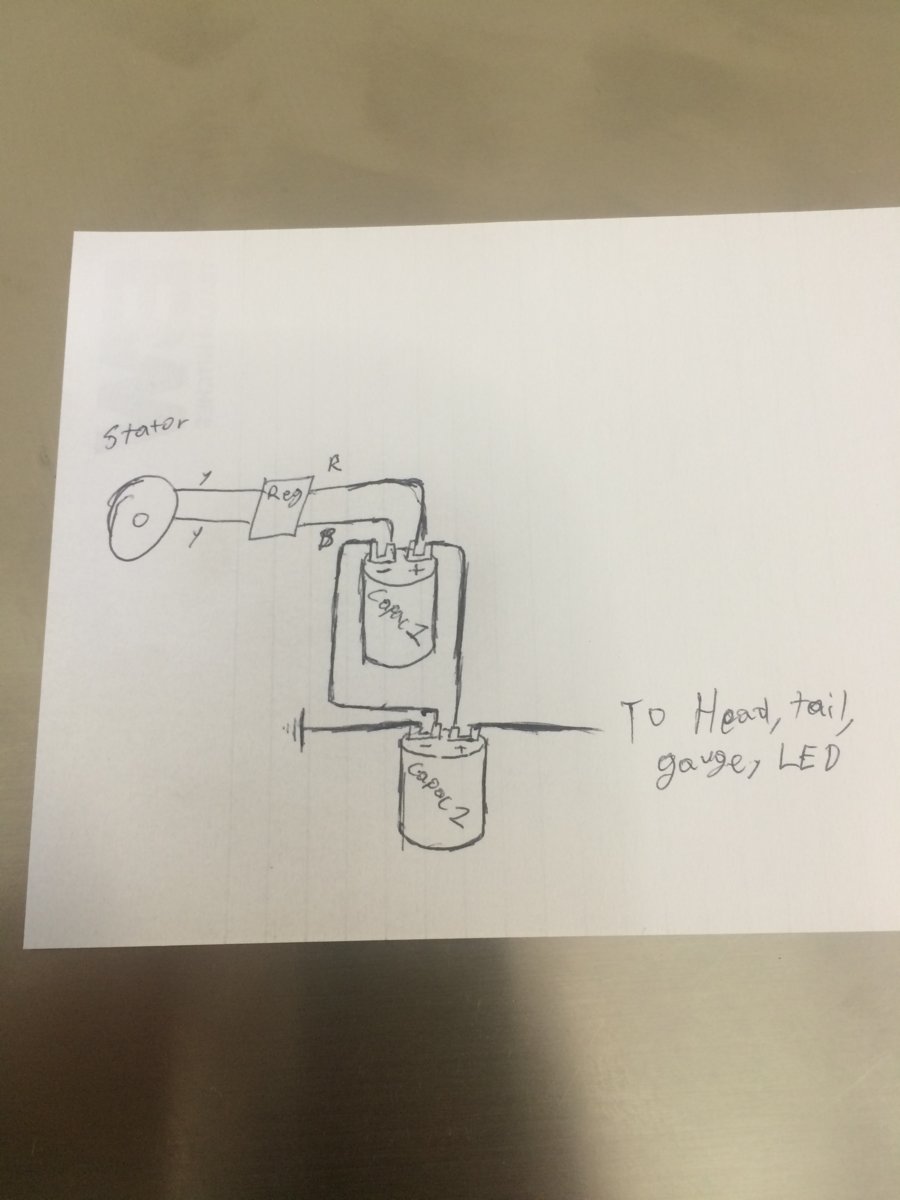 CDI massive voltage drop with headlight on Yamaha XS650 Forum