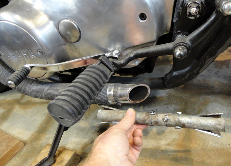 homemade Baffles for Short Pipes Yamaha XS650 Forum