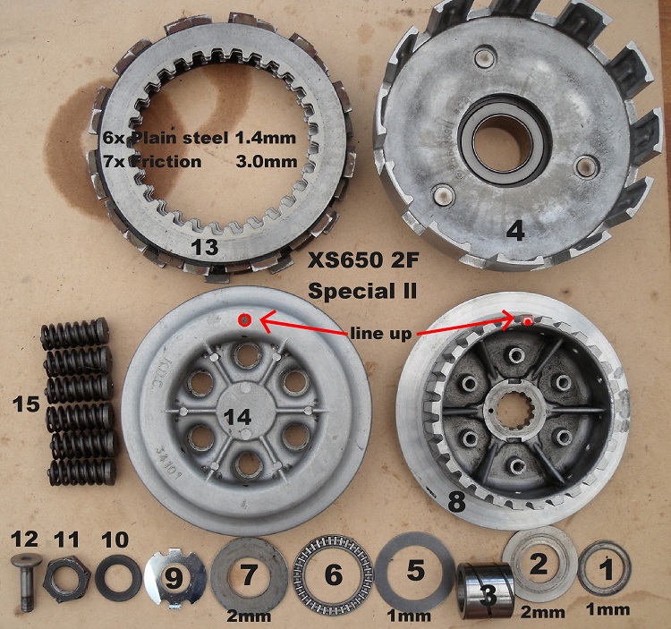 Yamaha XS650 clutch disks replacement (video) Yamaha XS650 Forum