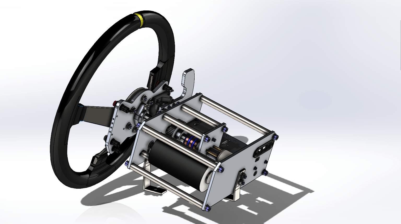 DIY FFB beltdriven racing wheel