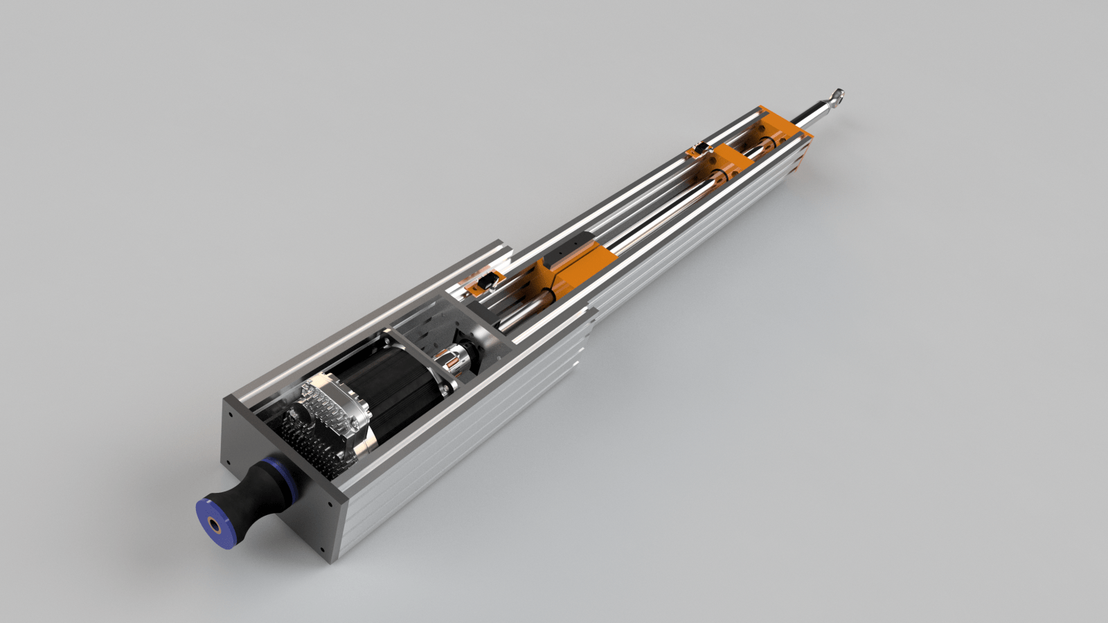 Linear actuator using ClearPath Integrated Servo System 72V DC