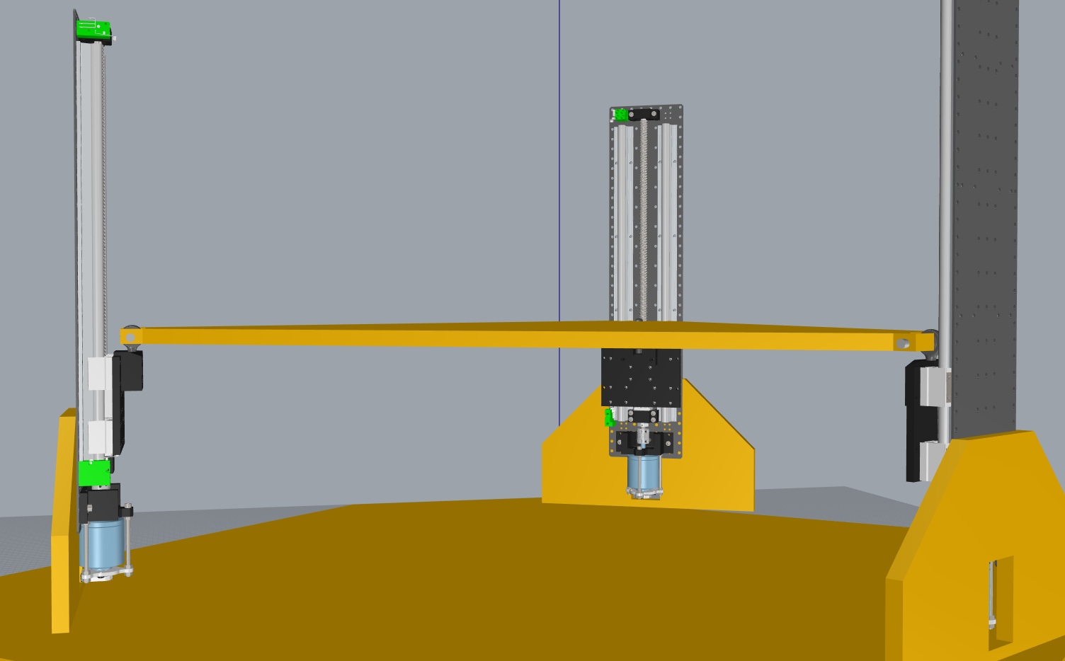 Showroom 3DOF motion simulator with linear actuators