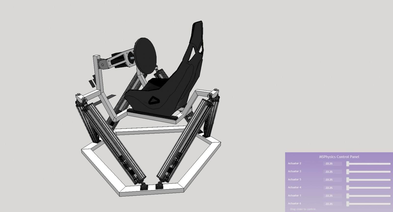 Showroom FlyPT 6DOF Brushless DIY Actuators